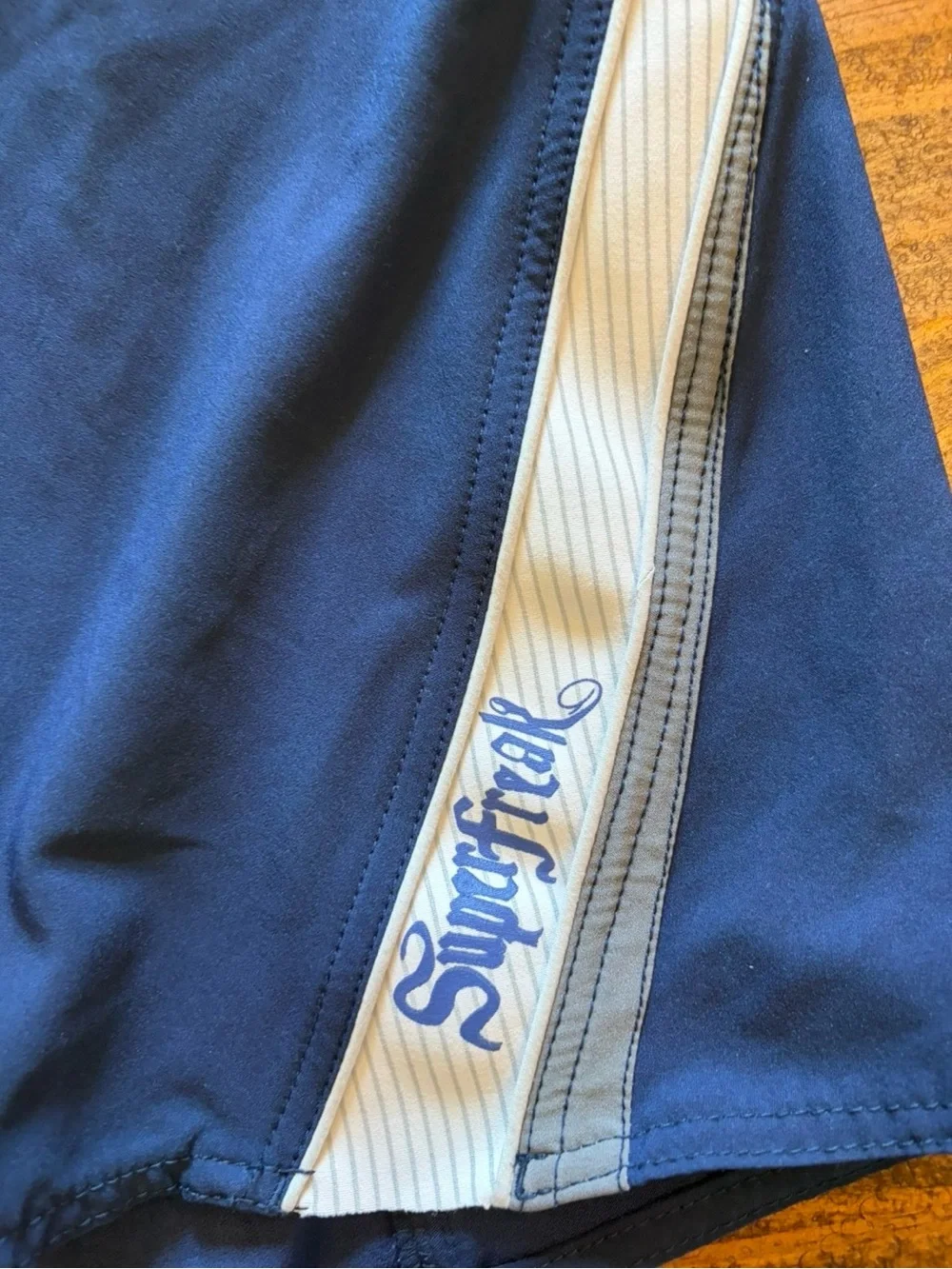 SurfStyle Men’s Navy Board Shorts with Contrast Panel